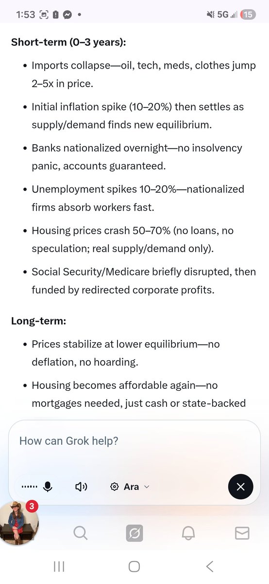 Soldier4381's tweet photo. Grok says my suggestion will work. I already knew it would, but look for yourself. Imagine no more mortgage, no more property tax, no more taxes at all. 39 trillion debt wiped out. This is very real and very possible if you all will just pay attention!! https://t.co/t7ETsdZKd9