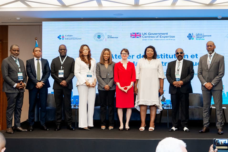 anat_rdc's tweet photo. La DG de l’ANAT et sa délégation ont participé, le 20 mars 2026, à l’atelier de clôture du programme GCIEP à Kinshasa, aux côtés de l’Ambassadrice du Royaume-Uni et des acteurs urbains. https://t.co/hDcxisoZiG