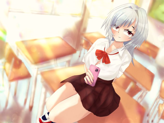 #oc #一次創作 #イラスト 
#絵柄好みって人にフォローされたい 
イラストの再掲。
待っててくれる女の子😆 