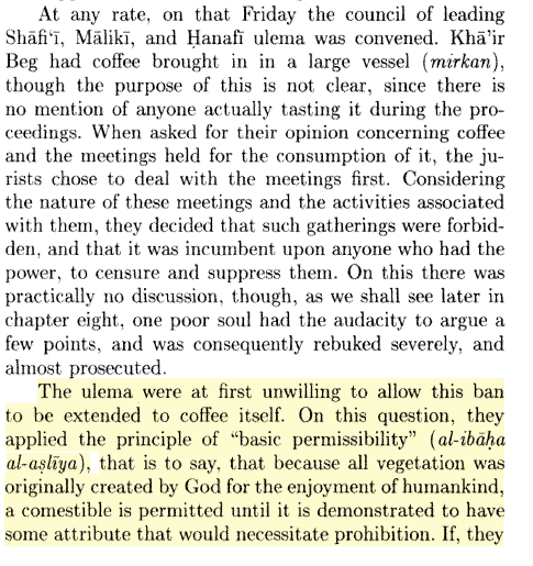 afro_hamza's tweet photo. Fun fact: at one point in the 16th century, 
Islamic authorities in Mecca and Cairo attempted to ban coffee and make it haram,

 not because of the drink itself (which was deemed permissible), but due to the "reprehensible things" occurring in the coffeehouses. The people revolted, and the ban ultimately lifted