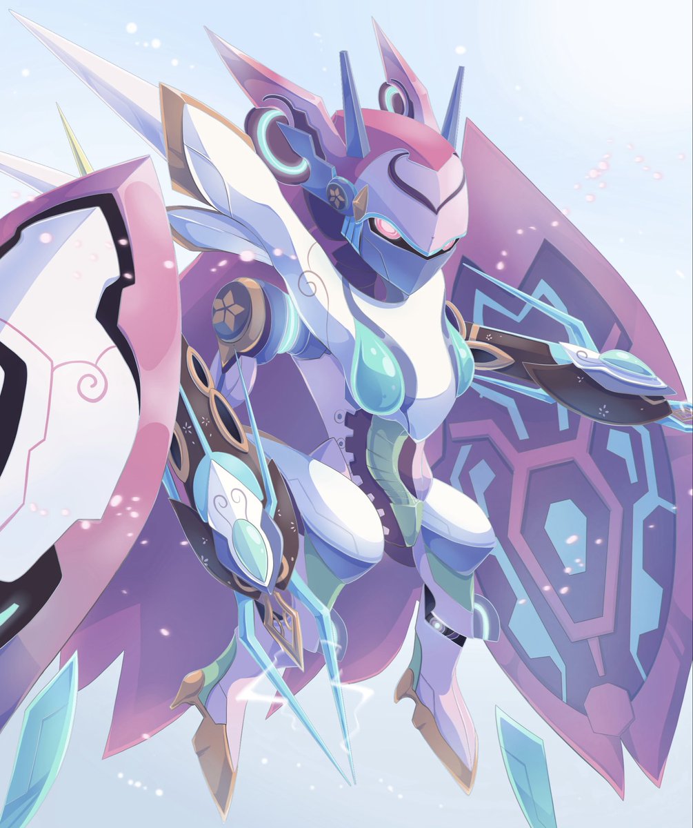 ao_m_cf's tweet photo. 過去絵再掲。
セブンボーグ実装9周年🌸
アステラリウム実装4周年🌟 
今年も推しと子の特別な日を迎えることができ嬉しく思います。

#エイリアンのたまご #エリたま https://t.co/7pq55vTgb7