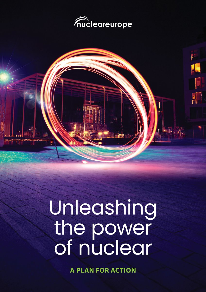 Nucleareurope's tweet photo. Nucleareurope publishes its action plan for nuclear – a set of concrete EU policy recommendations to help stimulate nuclear investments!

➡️https://t.co/Hvn0G2g4xt

The document focuses on:
🌍Climate 
🏦Financing
📝The regulatory framework
🔌Security of supply
⚙️Supply chain https://t.co/cA8bz4lq0t