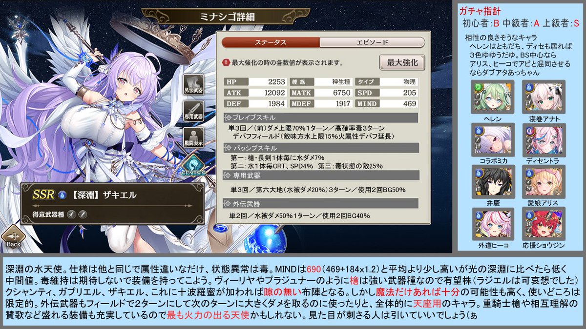 深淵天使、水版

#ミナシゴ　#ミナシゴノシゴト