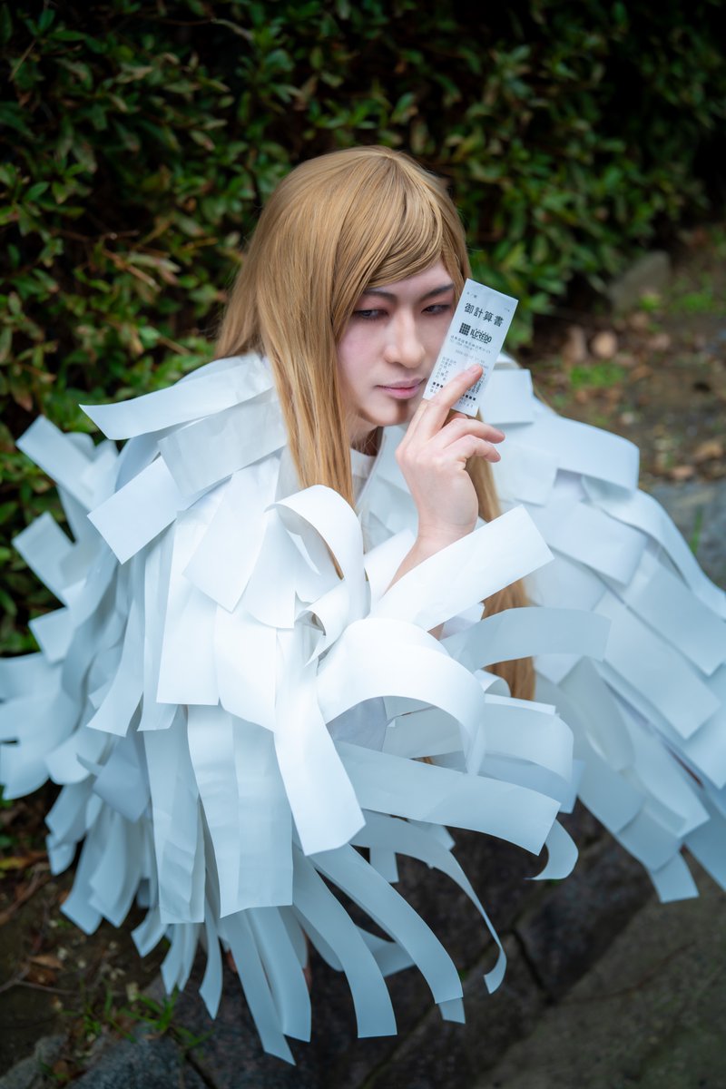 【cosplay】 
呪術廻戦：死滅回遊

死滅回遊の泳者、プレイヤーの1人
受肉して復活した過去の術師……
契約書の契約内容を具現化する術式

レジィスター：<a href="/sound7_7cos/">おとしち</a>
photo:<a href="/arp_2600/">あーぷ</a> 

#ガタケット183