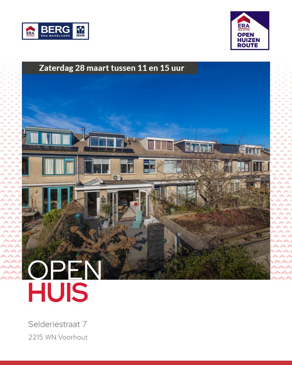 BergEraMakelaar's tweet photo. Kom een kijkje nemen tijdens de NVM Open Huizen Dag aanstaande zaterdag 28 maart tussen 11 en 15 uur!

🏡 Selderiestraat 7 in Voorhout https://t.co/mFwSLQOdoy

Tot zaterdag!

#BergERAMakelaars https://t.co/bKIZ5PINzc