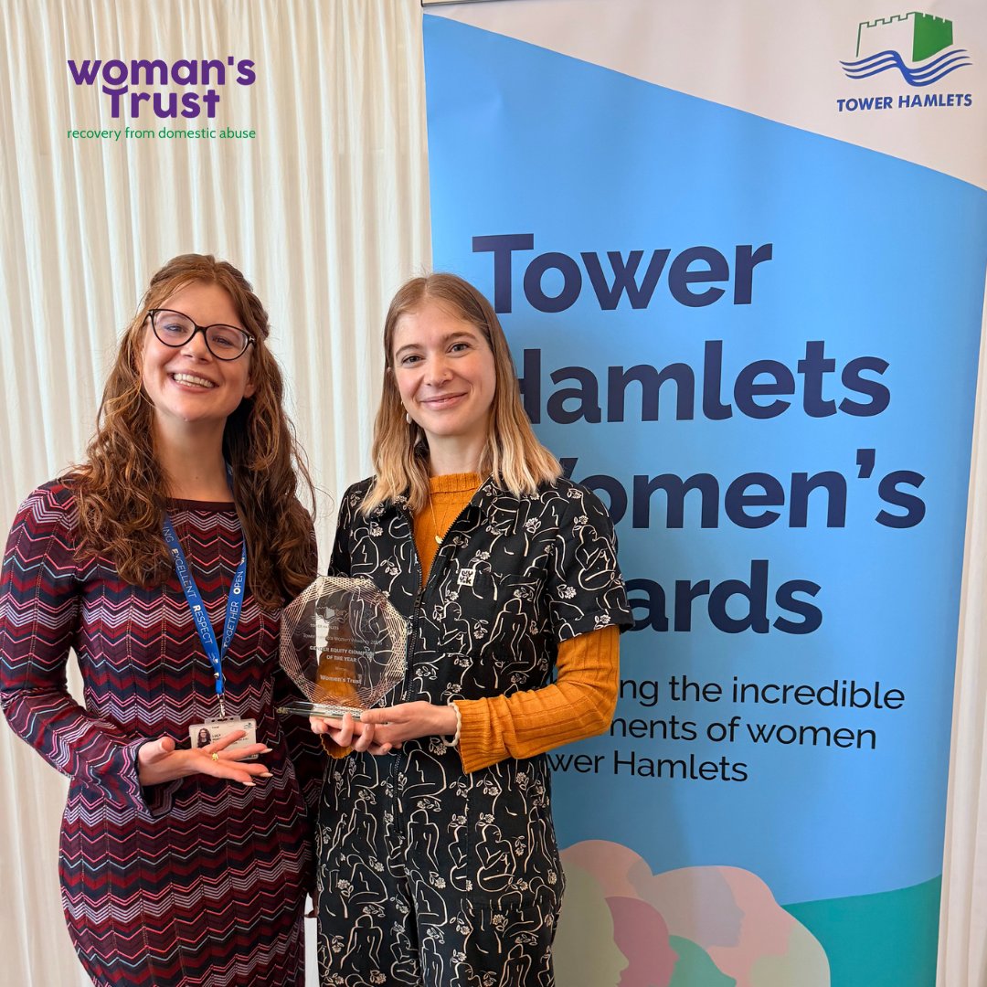 womanstrust's tweet photo. We’re proud to share that Woman’s Trust has been named Gender Equity Champion of the Year at the Tower Hamlets Women’s Awards 2026.
A special moment as we mark 30 years of Woman’s Trust. Thank you @TowerHamletsNow - and to every woman we support. https://t.co/xu2fRmi7Kl