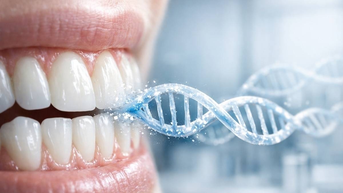 Dentalia_CS's tweet image. 🧬Nolan Kamitaki, investigador de @Harvard, vincula la #genética con la salud bucal: ciertos genes pueden influir en el riesgo de caries y pérdida de dientes

✅El hallazgo abre la puerta a una #prevención más personalizada

consalud.es/dentalia/pacie…