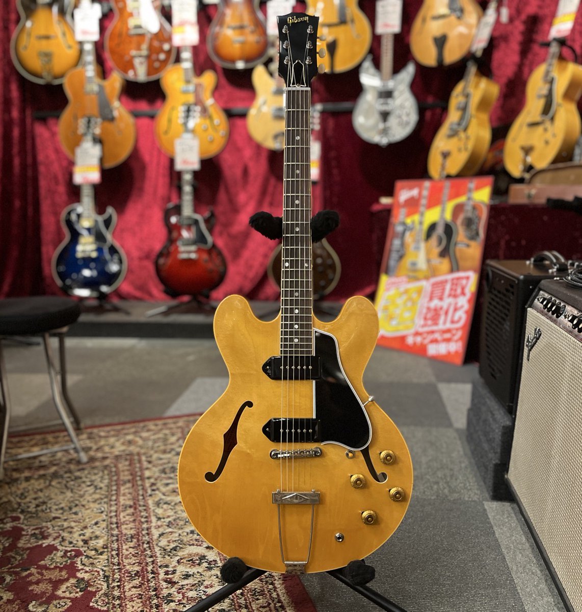 GCLUB_TOKYO's tweet image. NAMM Showのために製作されたプロトタイプ！
Gibson Custom Shop　ES-330 TDN Vintage Natural VOSが入荷しました！
shop.kurosawagakki.com/items/2955215

＃Gibson #CustomShop #ES330 ＃Natural
