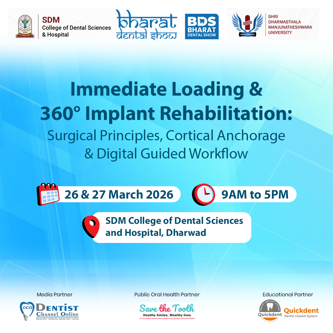 ChannelDentist's tweet image. Advance Your Implant Practice with 360° Learning!

🔗 Know More: dentistchannel.online/events/show/im…

#DentalWorkshop #Implantology #ImmediateLoading #DentalImplants #Prosthodontics #DigitalDentistry #DentistLife #dentistchannelonline