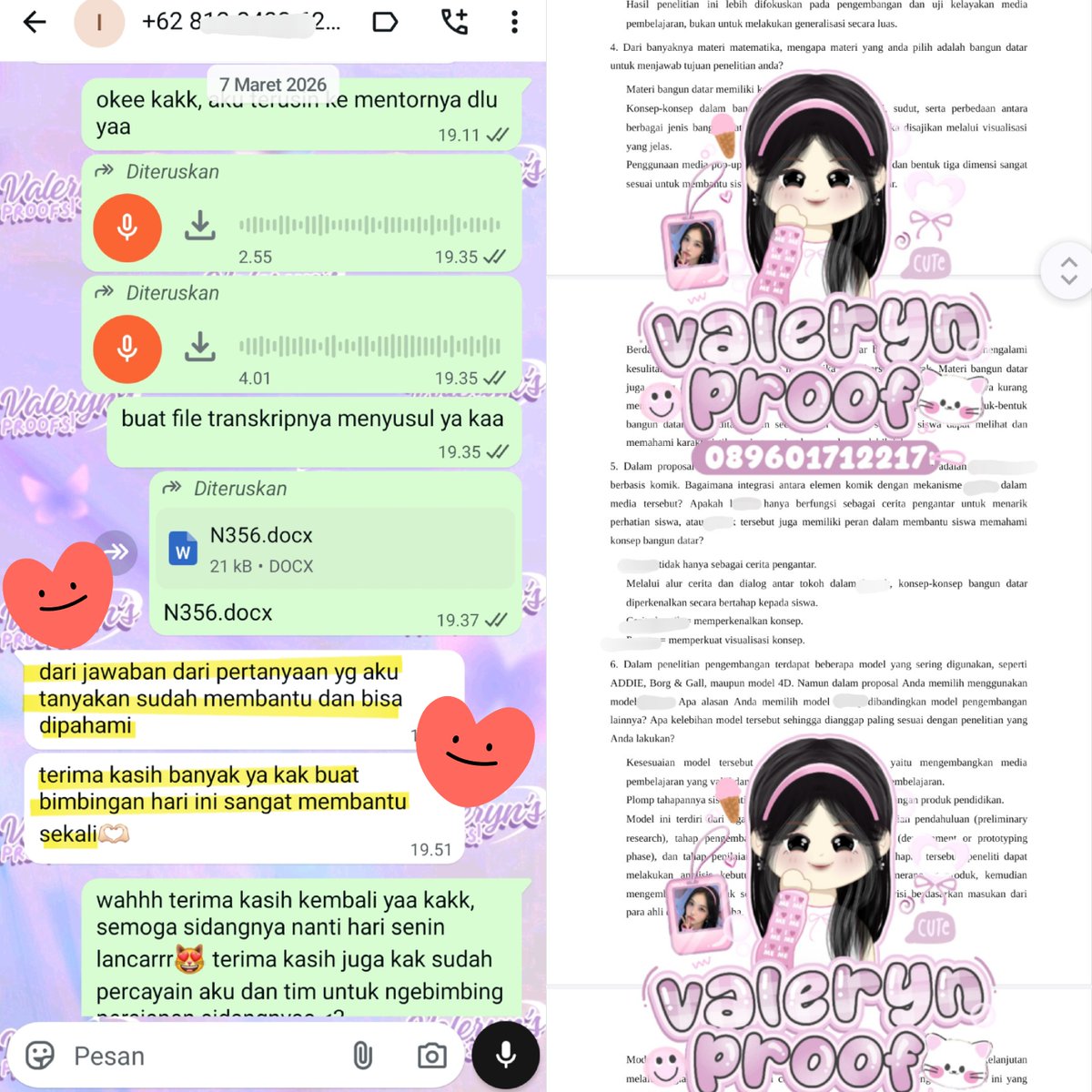 Vale ʚଓ Tutor Bimbingan & Joki Skripsi ; Olah Data tweet media