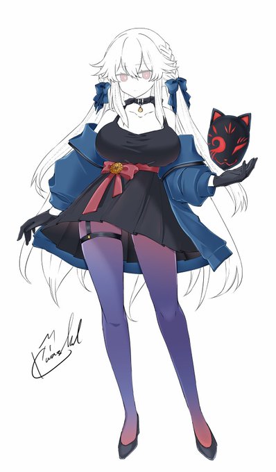 笠木は優秀なので程よく北摩をしながらゲームをしながら動画を見ながら絵を描いています。進捗・・小夜、かわいいのでは? 