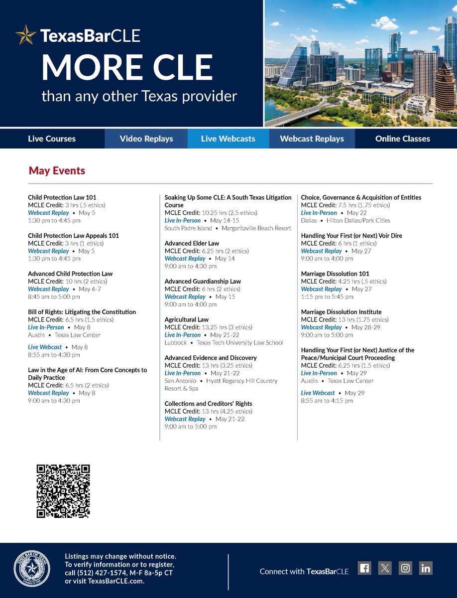 TexasBarCLE tweet media