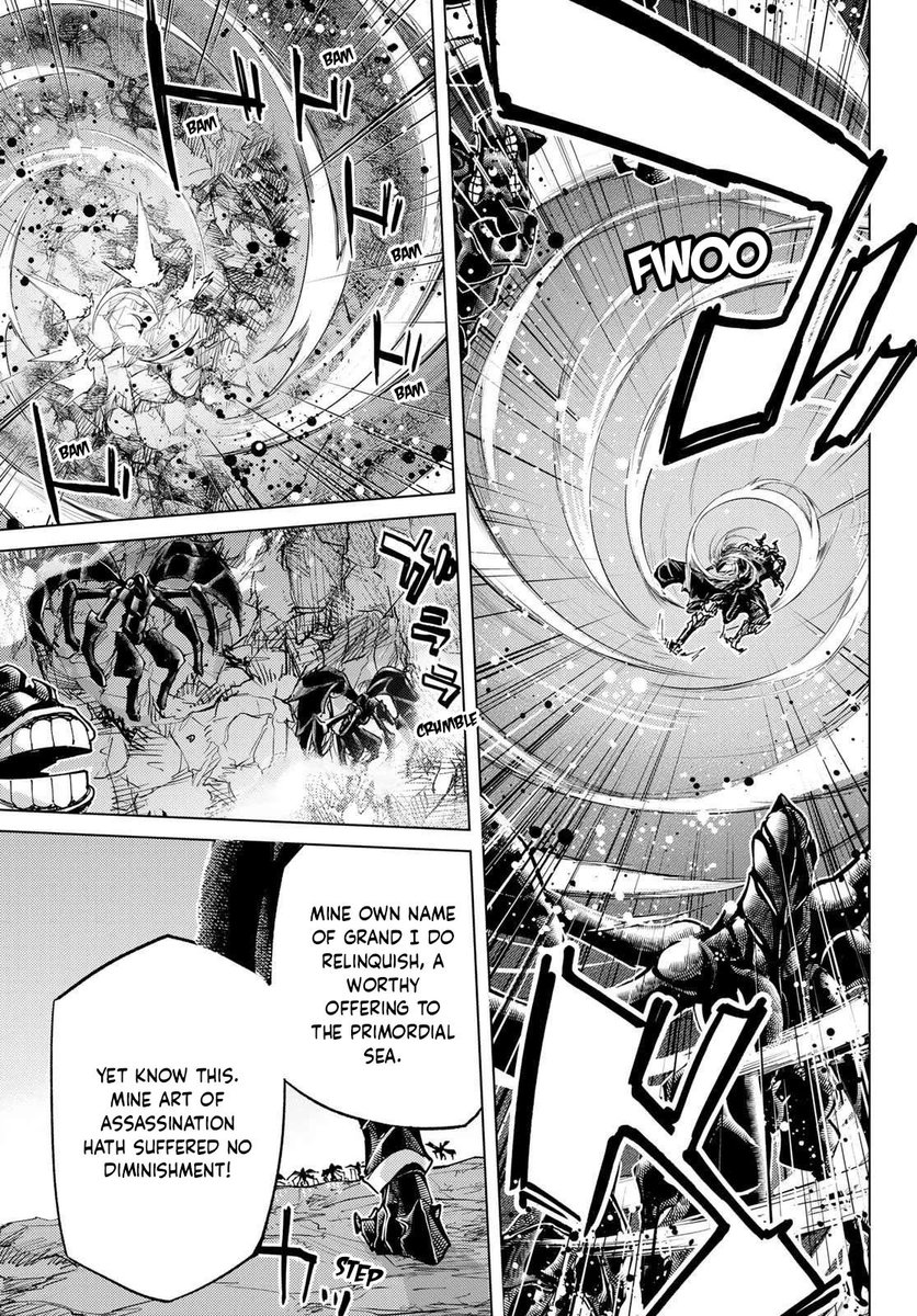 valor_phoenix's tweet image. So THIS is where King Hassan Gave up his Title as Grand, it’s never been clear whether he gave it up in Babylonia or Camelot, guess now we have our Answer, also THAT’S THE GOAT RIGHT THERE 😭🙏🏼🔥  #Fate #FateSeries #FateGrandOrder #Fgo #FateGo #Manga