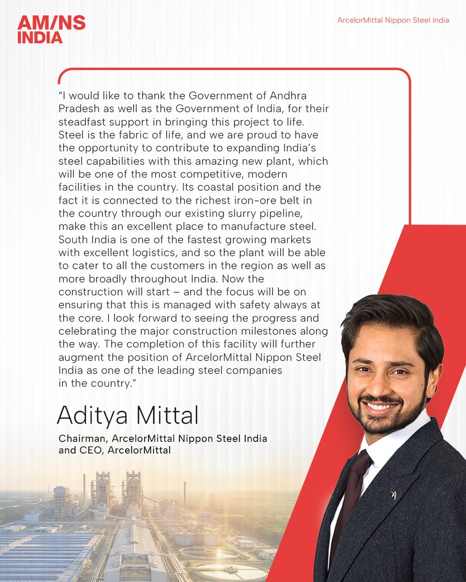 ArcelorMittal Nippon Steel India tweet media