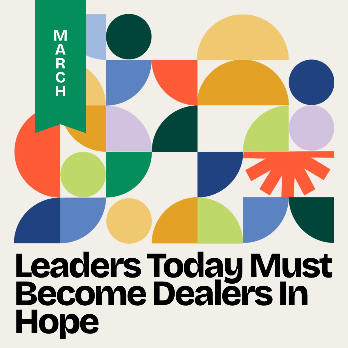 Leaders today must be dealers in hope! Thrive amid change with agile, resilient culture. Read more: ow.ly/lAQx50YxOen #leadership #workforceculture #hope #disruption #changemanagement