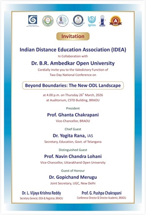 Dr. B. R. Ambedkar Open University tweet media