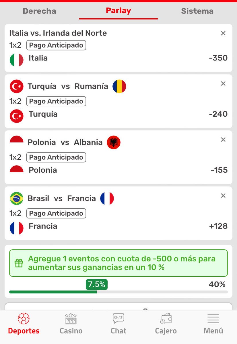 Parlay de seguidor, ¿cómo lo ven hermanos? ¿Ganancias o donación? Deja tu opinión 🔥💸⚽