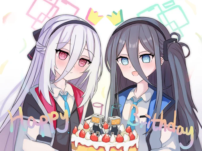 ケイちゃんとアリス、お誕生日おめでとう!!!!!! #天童アリス生誕祭2026 #天童ケイ生誕祭2026 #ブルアカ