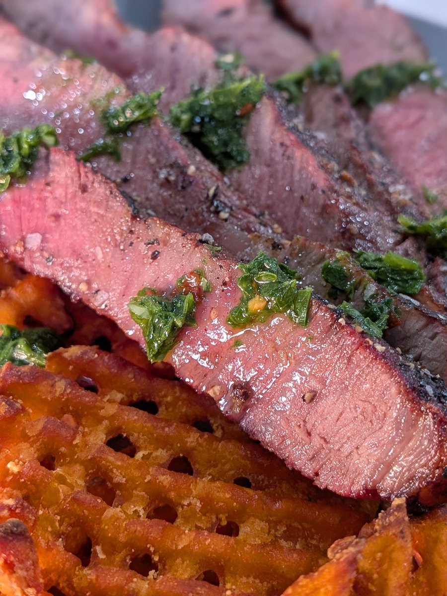 Great Wagyu NY Steak Frites....that Chimichurri though.