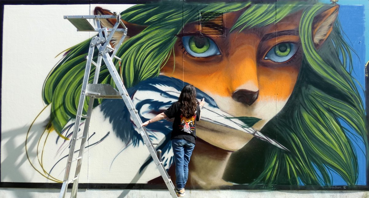 voyagesMadikera's tweet image. 17ème MUR de Bram (11) - WIP  24/03/26 
Artiste: MASSA
Aude à la faune locale... Quand Dame Renardinette croise Sieur Poupré d'Héron... 

Suivi Street-Art  dans l'Aude:  madikeravoyages.fr/NY3/crbst_41.h…

#lemurdebram #bram #massa_artwork #streetart #le11 #le_mur_de_bram #Madikéra