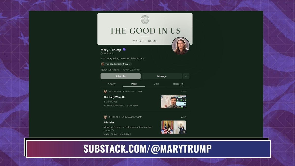 Mary L Trump tweet media