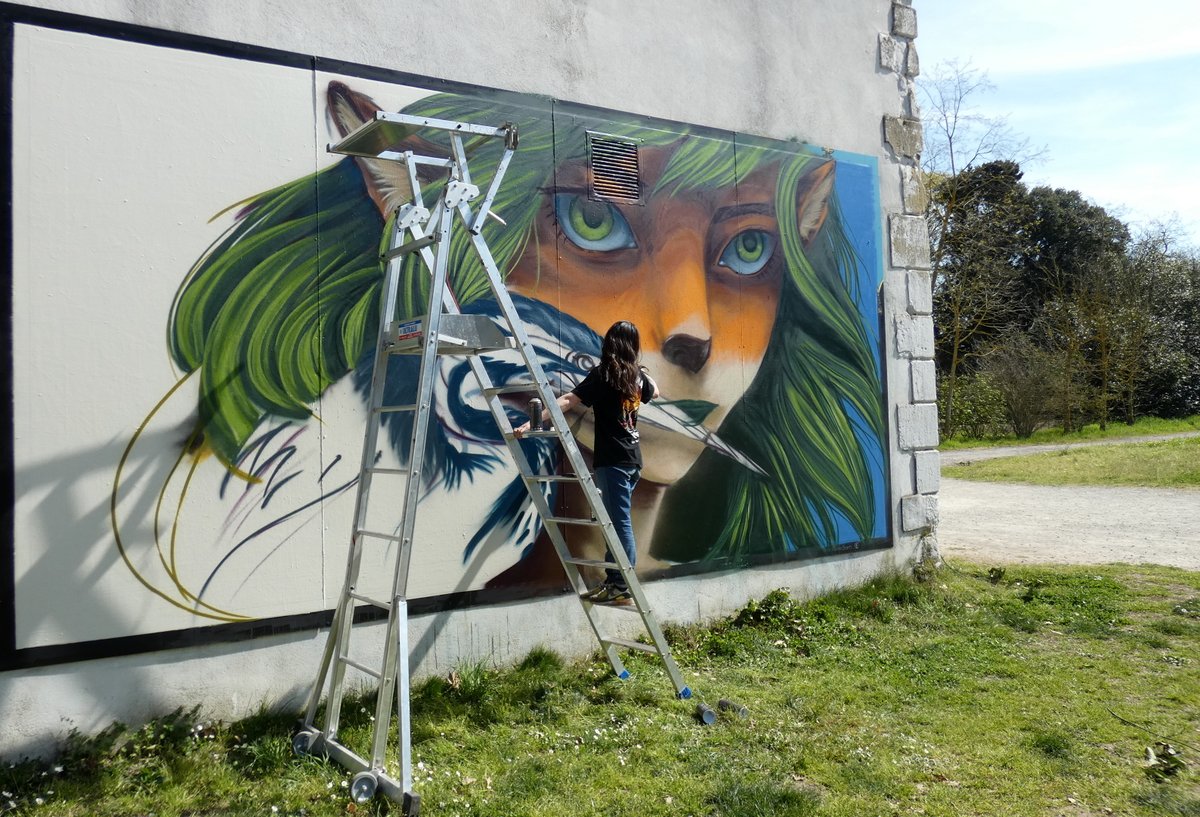voyagesMadikera's tweet image. 17ème MUR de Bram (11) - WIP  24/03/26 
Artiste: MASSA
Aude à la faune locale... Quand Dame Renardinette croise Sieur Poupré d'Héron... 

Suivi Street-Art  dans l'Aude:  madikeravoyages.fr/NY3/crbst_41.h…

#lemurdebram #bram #massa_artwork #streetart #le11 #le_mur_de_bram #Madikéra