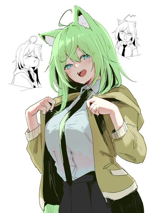 けもににちゃん描きました 