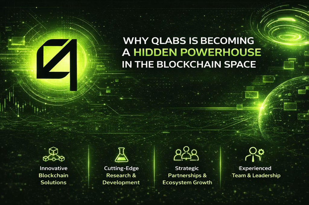 Why is everyone sleeping on Qlabs? 👀

A quiet force in Web3, @Qlabsofficial is building cutting-edge blockchain solutions, driving real innovation through R&amp;D, and forming strategic partnerships that matter.

This isn’t hype it’s infrastructure. 
Get started now :