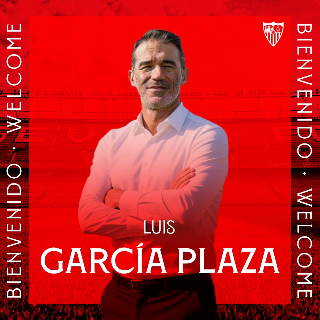 SevillaFC's tweet photo. ℹ️ Luis García Plaza, nuevo entrenador del Sevilla FC.
