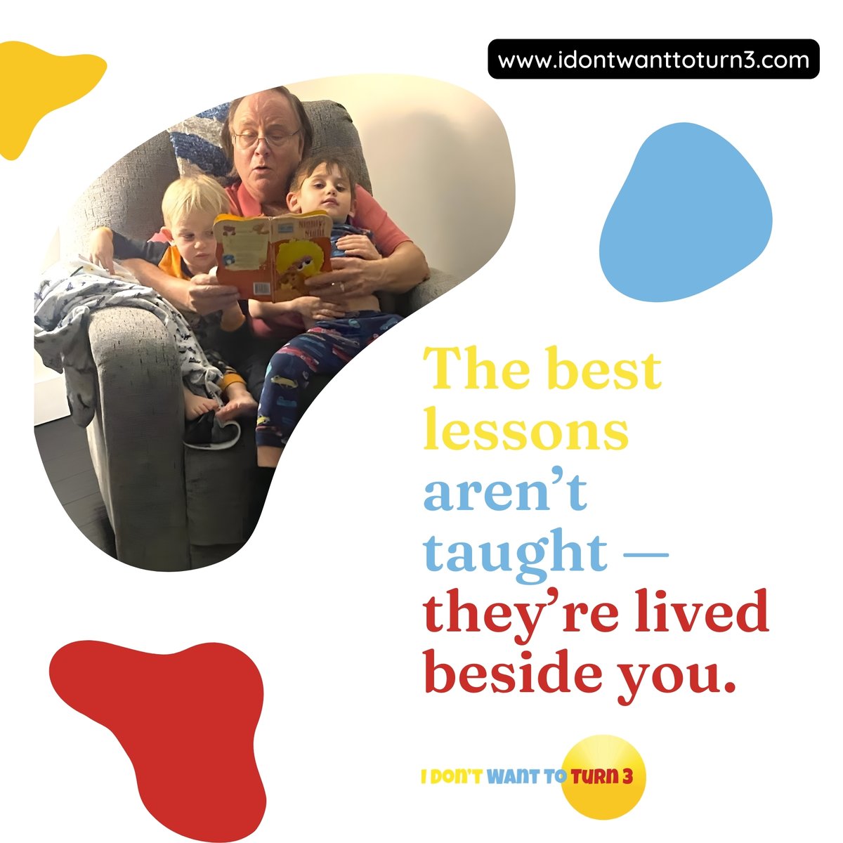 AuthorGramps's tweet image. The best lessons aren’t taught—they’re lived beside you. 💛
📖 I Don’t Want to Turn 3
👉 idontwanttoturn3.com
#IDontWantToTurn3 #KidsBooks #LifeLessons