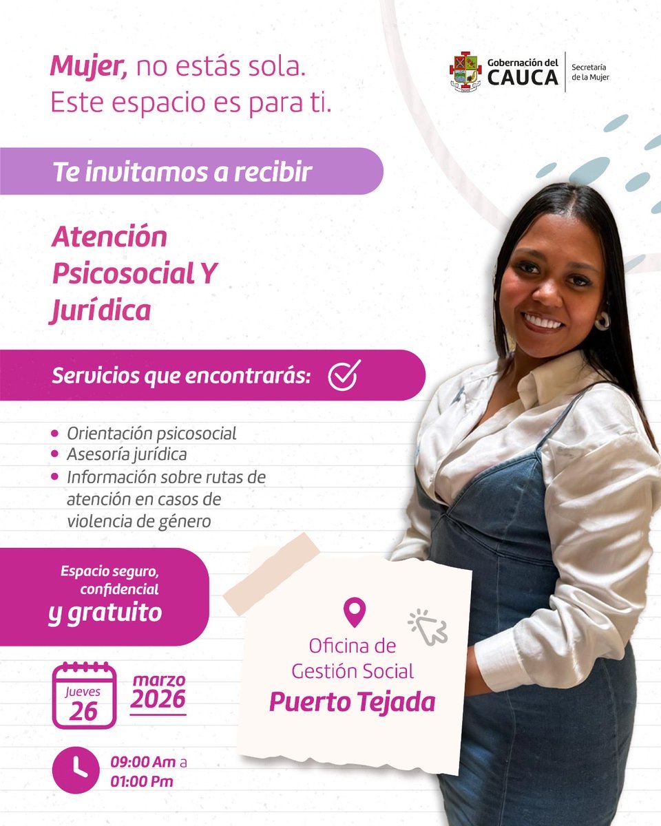 Sec Mujer Cauca tweet media