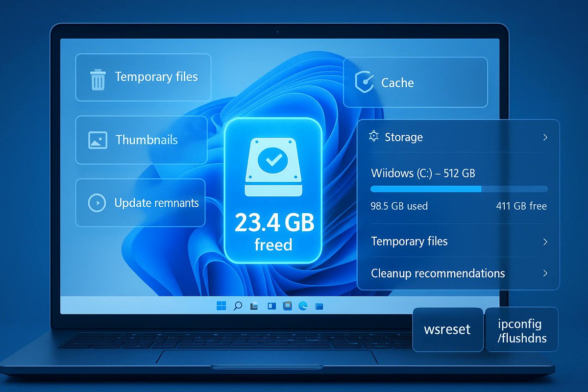 windowsforum's tweet photo. 🗑️ Windows 11 slowing down? Translation: your cache grew a personality and ate your storage. Clear temp files, then watch it boot like it remembers joy. Built-in tools, shockingly useful.
https://t.co/psdWibuk7k
#Windows11 #DiskCleanup #CacheCleanup #StorageSense https://t.co/EalU8hcIYg