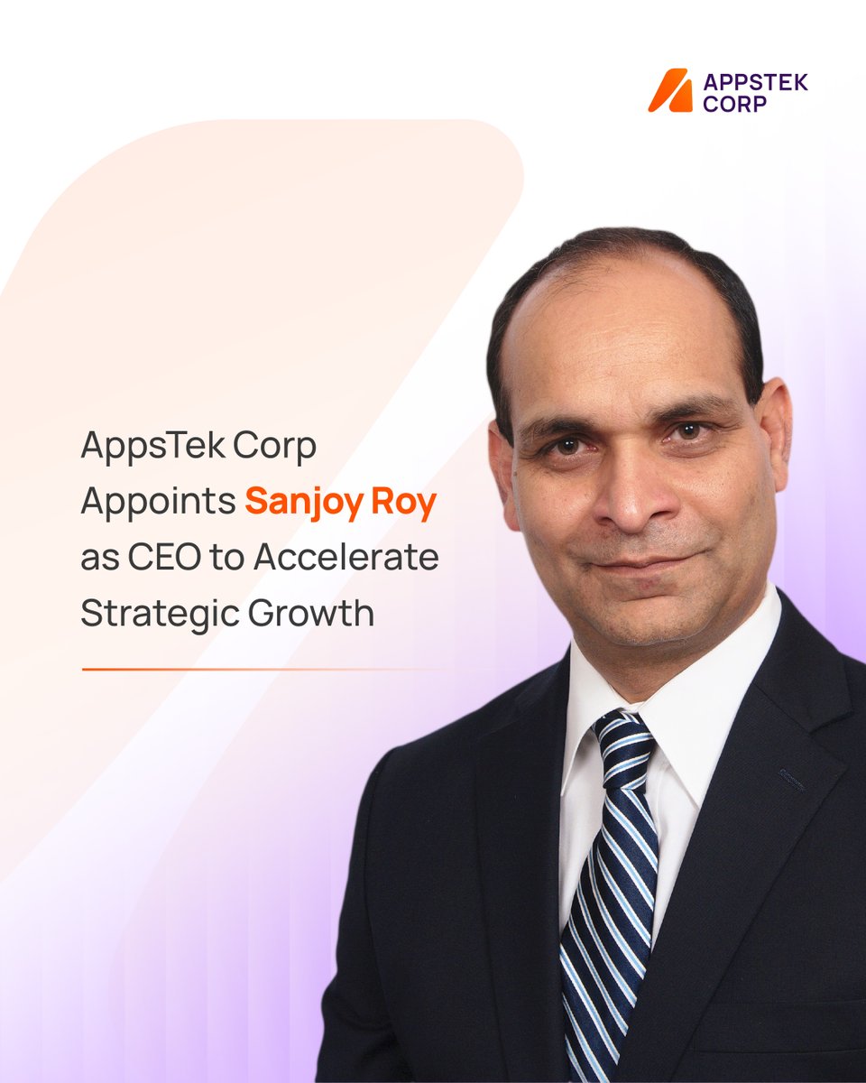 As we enter our next phase of growth, we welcome Sanjoy Roy as CEO of ...