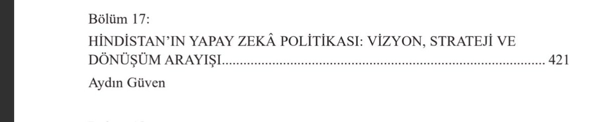 aydinguvenn's tweet photo. “Hindistan’ın Yapay Zeka Politikası: Vizyon, Strateji ve Dönüşüm Arayışı” 

başlıklı bir bölümle katkıda bulunduğum 

Dünya Siyasetinde Asya Pasifik 8: Hindistan 

kitabı yayınlandı. 

Okuyucusu bol olsun

Editörlere teşekkürler 
#Hindistan #India https://t.co/a9a2kywfnb