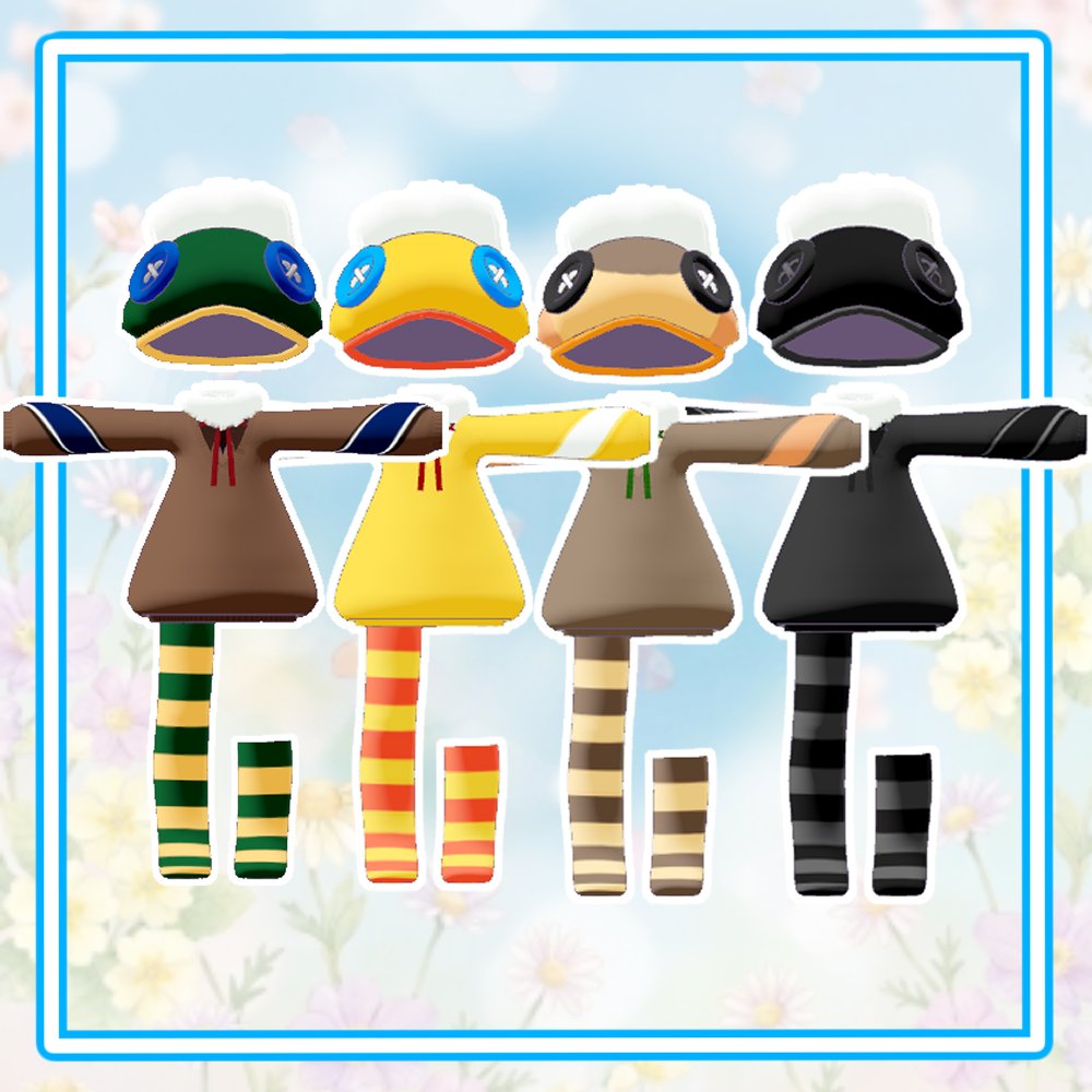 yayashop.booth.pm/items/8125266
의상제작은 처음이라 이것저것 부족합니다
잘부탁드립니다🦆🦆