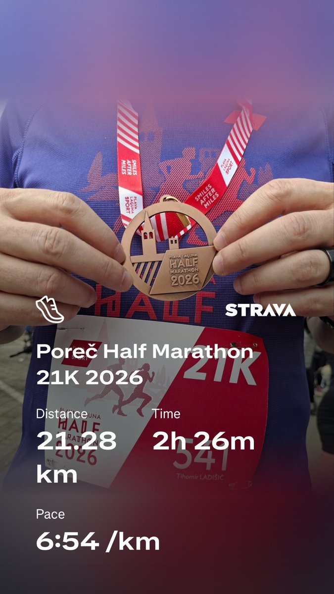 tihomirladisic's tweet photo. Love every second, minute, hour, kilometer and day of hard work training for the #halfmarathon #porec #plavalaguna https://t.co/qMQRntML8H