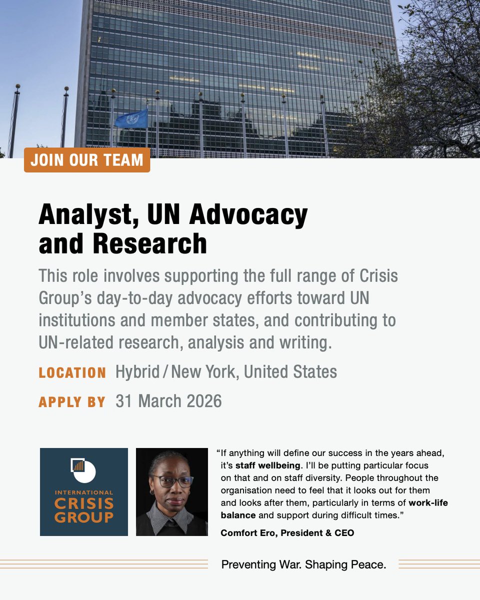 Crisis Group tweet media