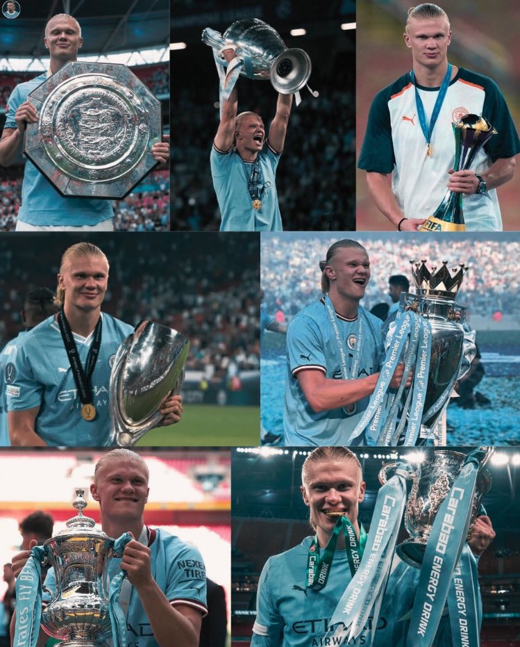 🚨🆕 <a href="/ErlingHaaland/">Erling Haaland</a> a désormais remporté tous les trophées majeurs avec <a href="/ManCity/">Manchester City</a>. ✅🏆