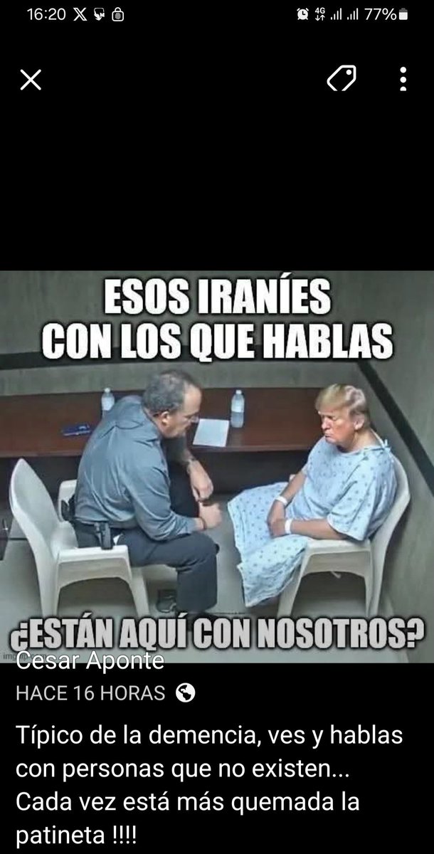 Record271's tweet photo. Pobre tonto, se dejó llevar del miserable genocida Netanyahu. Tanto que crítico a Biden pero el único estúpido que se dejó arrastrar a esa guerra fue el loco Trumpeta !! https://t.co/rBHmb19y4G