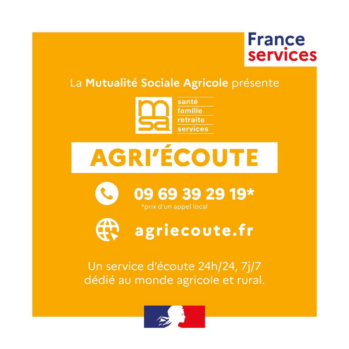 Image de Préfet de l'Allier - #FranceServices | Agriculteurs, vous n'êtes pas seuls face aux difficultés.

La MSA propose « Agri'é