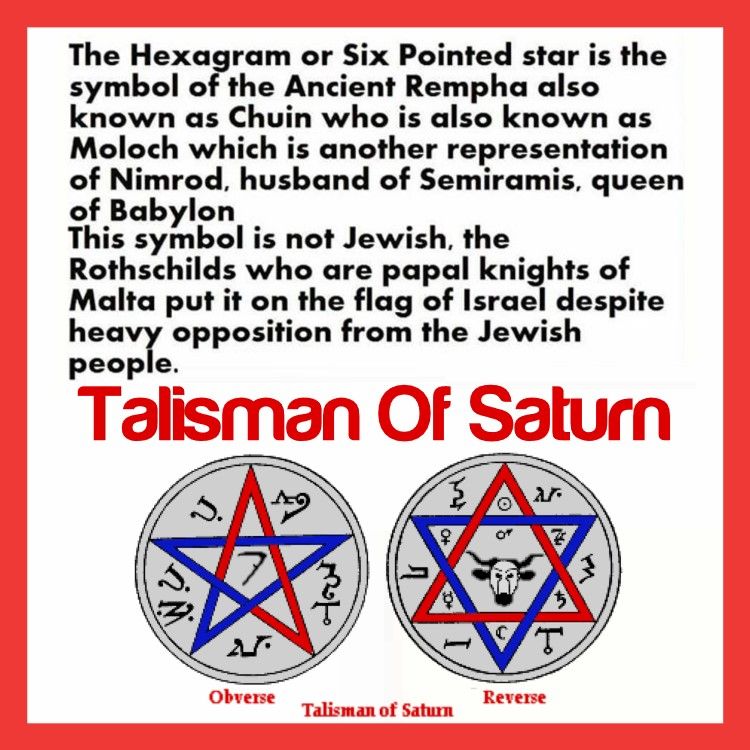 <a href="/hogotheforsaken/">Bea Jaspert</a> There is no such thing as a "Star of David" 
What you are wearing is the Star of Remphan,  representing child sacrifice.