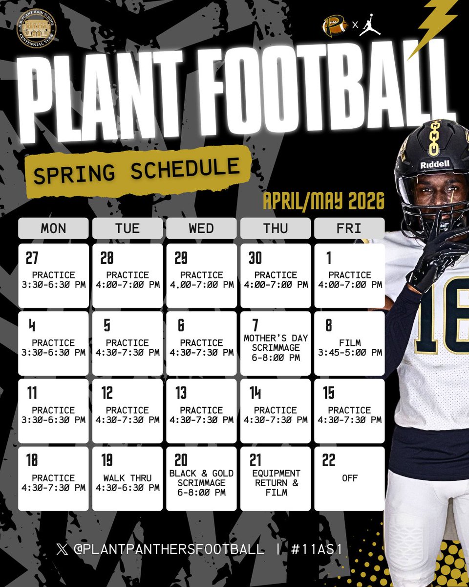 Plant Panthers Football tweet media