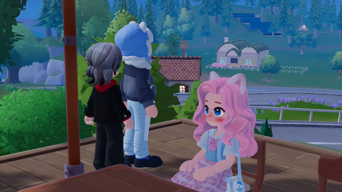 Menemani pacarku ngerjain quest baru hari ini. 🌷