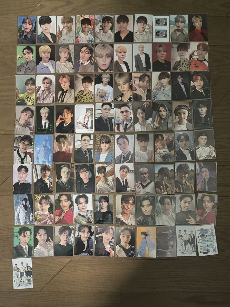 세븐틴 포카 260장 일괄 양도합니다!
하자 다 없고요 급처라 싸게 양도합니다
Dm주세요!
buy ❌
sell 🅾️

에스쿱스정한조슈아준호시원우우지디에잇민규도겸승관버논디노언오드캐럿랜드콘서트교환미니틴뉴투어소야곡특전럭드음방사녹luckydrawminiteennewtour