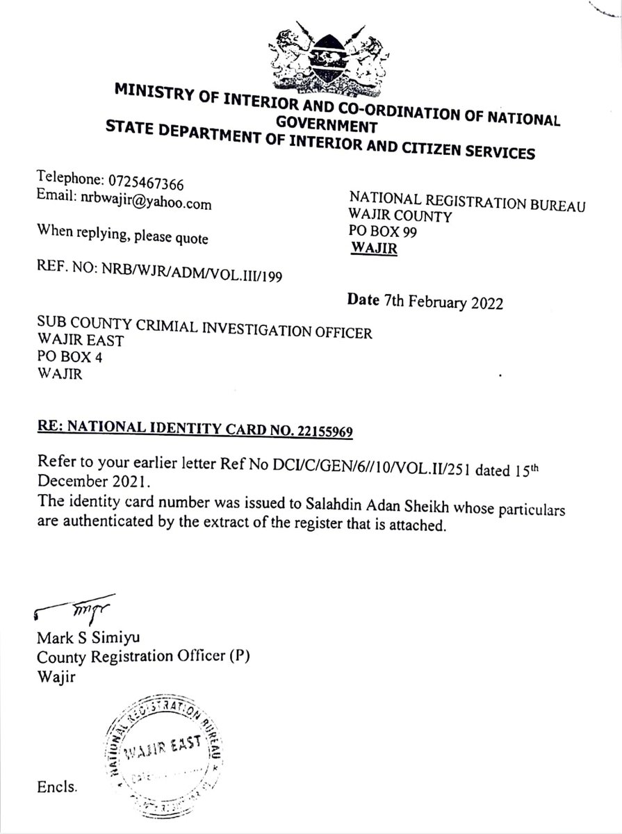 zizmoha90's tweet photo. @CJMarthaKoome LOOK AT THIS  'ALLOTMENT LETTER'.  IT IS FORGED.  THE IDENTITY CARD NUMBER AND THE NAME INDICATED ON  IT  DO NOT MARCH.  A JUDGE IN GARISSA CLAIMED IT IS NOT FORGED. https://t.co/IDNaBqSe7F