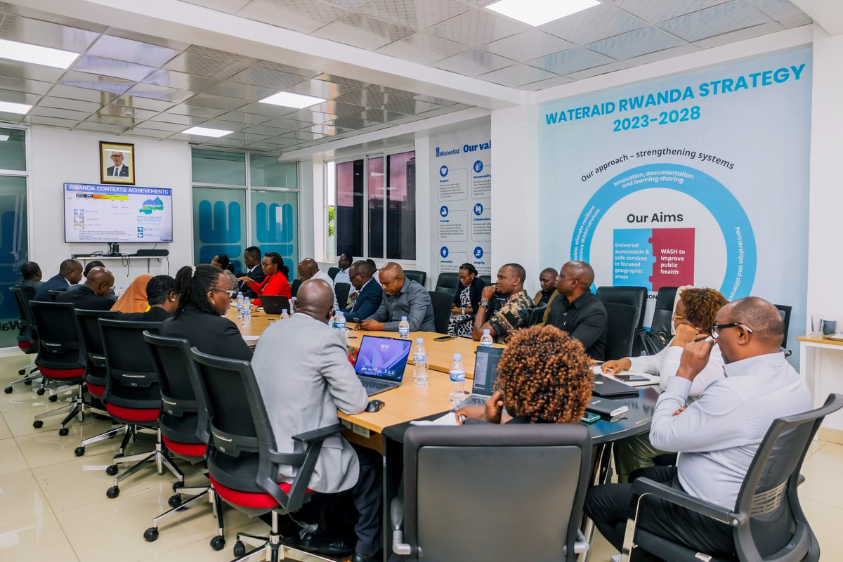 WateraidRwanda's tweet photo. We are pleased to welcome the delegation from @WaterAidTZ and the Government of Tanzania for a two-day learning and sharing visit to Rwanda, focused on strengthening WASH systems and collaboration. This morning, we held engaging discussions at our office, setting the stage for meaningful exchange and shared learning.

#LearningVisit
#PartnershipsForAction