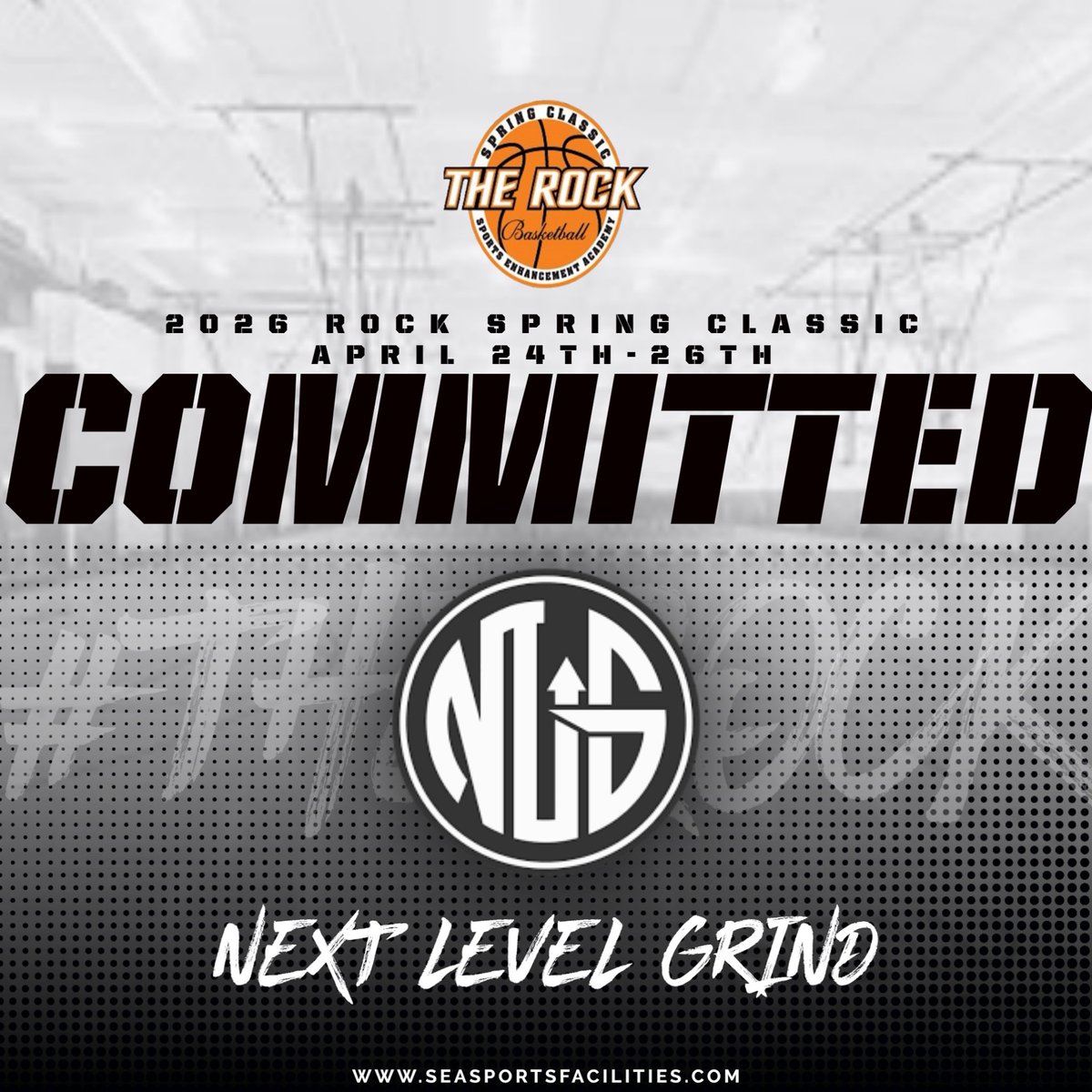 ROCKSpringClass's tweet image. 🚨COMMITTED🚨

We are excited to announce that Next Level Grind (@NL_Grind ) will be competing in the 2026 ROCK Spring Classic at @SEAFacilities‼️

• April 24th-26th, 2026
• 4 Game Guarantee 

Register ONLINE • seasportsfacilities.com

#TheROCK