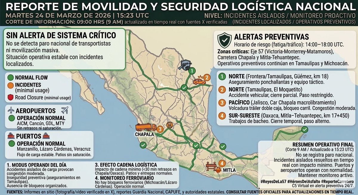 Monitor de Carreteras Mx tweet media
