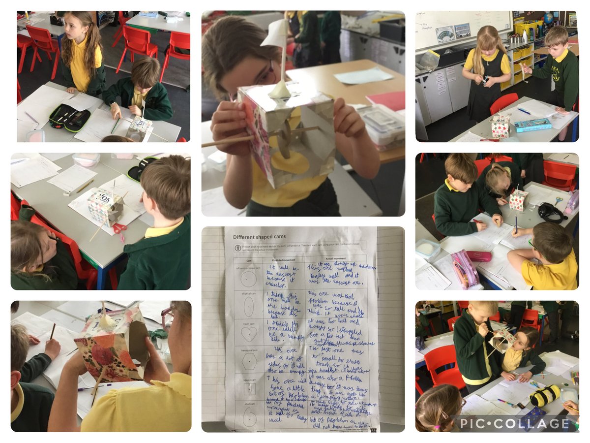 LenhamPrimary's tweet photo. Year 3 explored the impact of different shaped cams as part of their @Cornerstonesedu DT ‘making it move’ unit before designing their own automaton toy https://t.co/0TZPcTbxp8