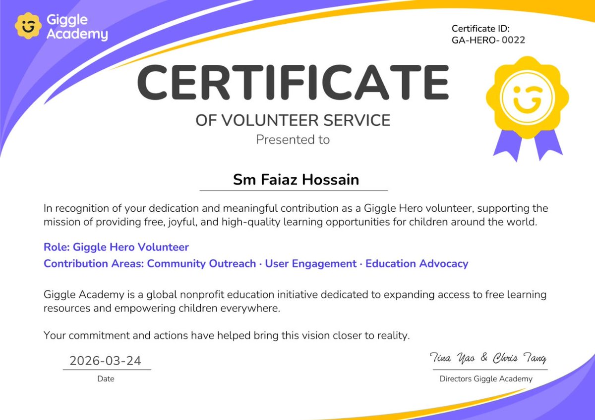 Faiaz☀️Giggle Hero tweet media